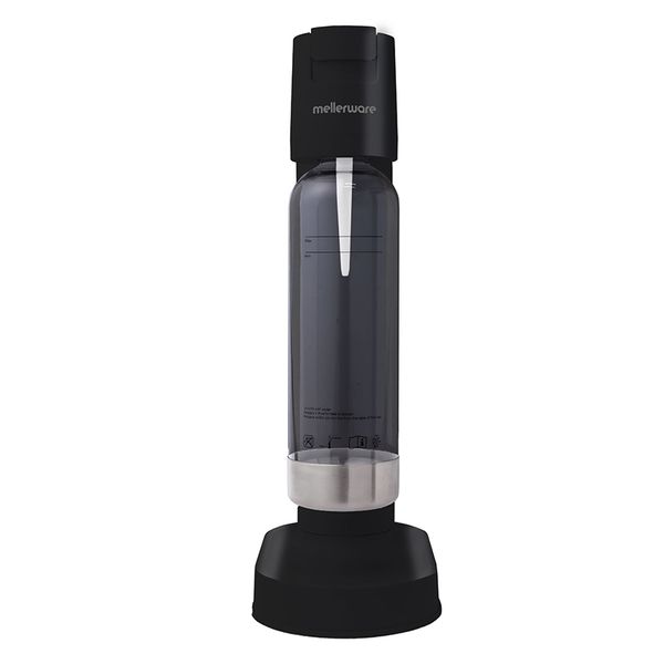 Mellerware Soda Maker Plastic Black 835ml CO2 "InstaFizz