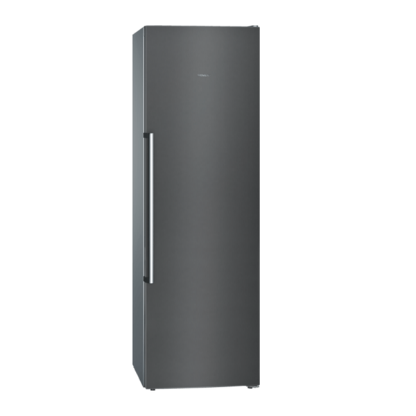 Siemens 242L iQ500 60cm Single door Upright Freezer noFrost Brushed black steel anti-fingerprint