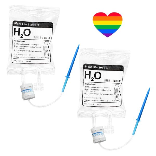 Garden H2O Self Watering Drip Irrigation Bag Heart Sticker Set of 2 (18cm)