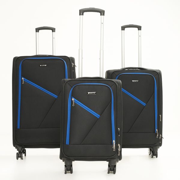 Paklite Urbanlite - Black and Blue Trim - 3 Piece Set