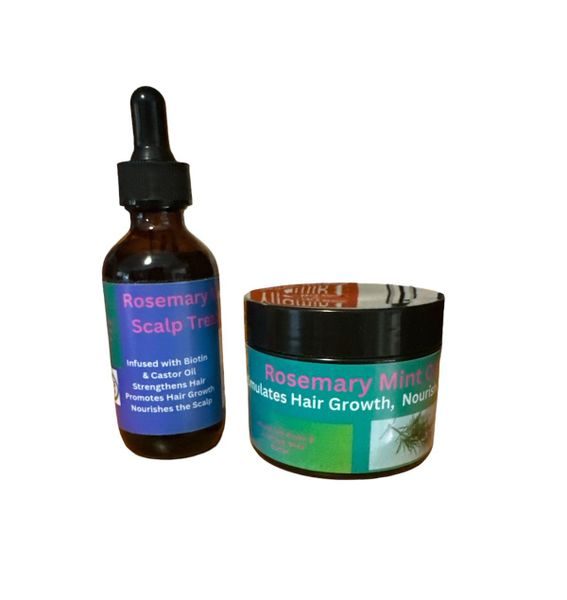 Rosemary Mint Hair Oil &amp; Scalp Treatment with Butter