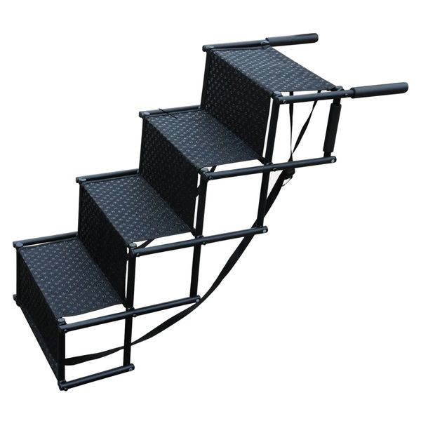 Pet Non-Slip Portable Folding 4 Step Car Stair For Large Dogs - 101cm
