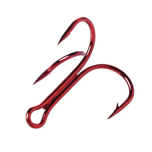Fishing Hook Treble type 20pce Classic Red High Carbon Steel Sunsky-OG-0567
