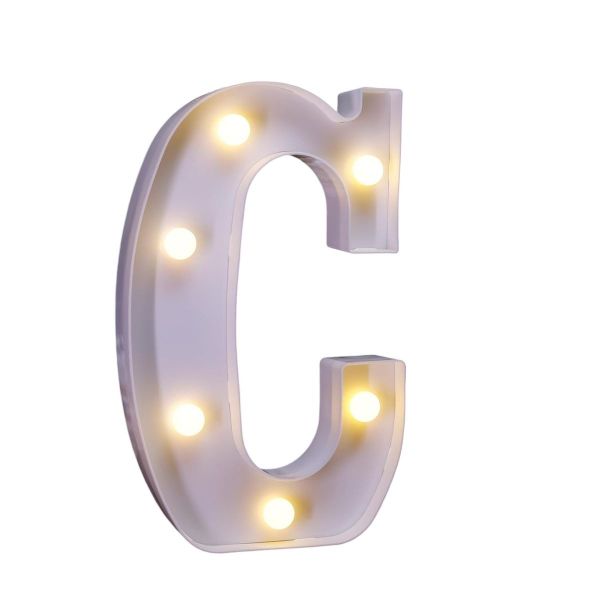 Alphabet LED Letter Lights Warm White Night Light Letters