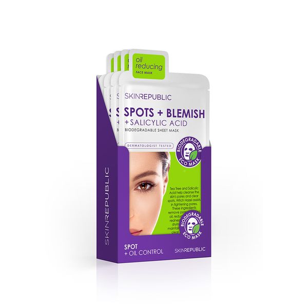 Skin Republic 10 Pack Spots + Blemish Face Mask