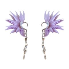 Fashionable Tassels Rivet Pendant Earrings for Trendy Women