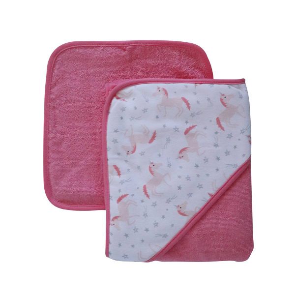 Snuggletime Hooded Towel &amp; Washcloth 2 Pack