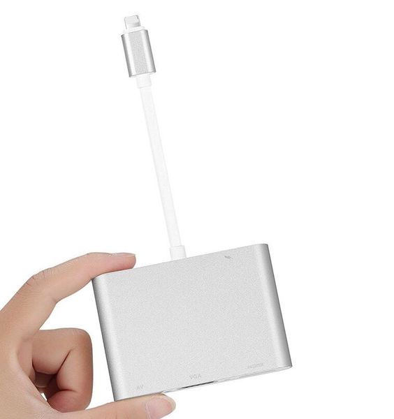 Tuff-Luv Lightning To HDMI/VGA/Audio Adapter Converter Cable