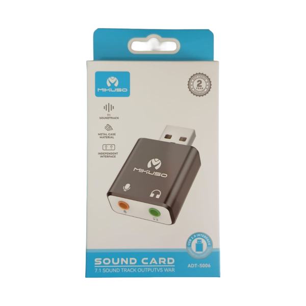 Mikuso USB Sound Card Adapter ADT-S006