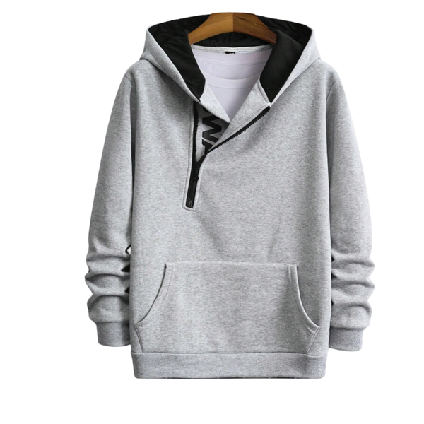 Asymmetric Zip Hoodie