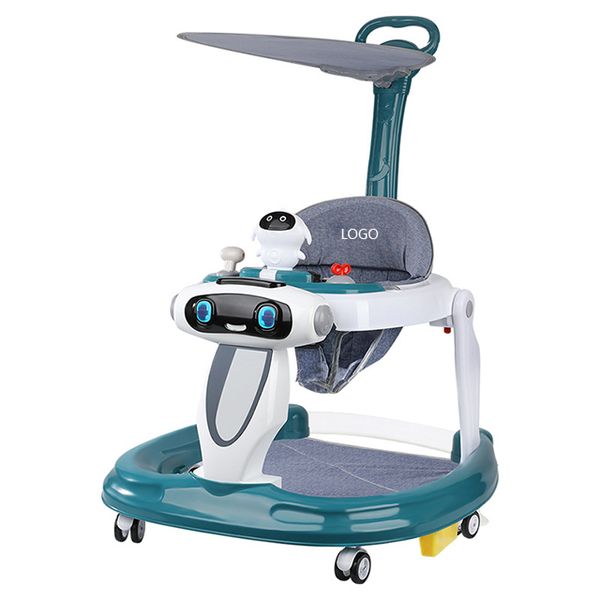 4 In 1 Multifunction Toddler Unique Musical Round Baby Walkers