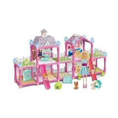 179 Piece Pink Dollhouse For Girls