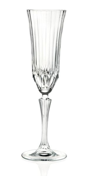 RCR - Adagio Crystal Champagne Flute Glasses - 180ml - Set of 6