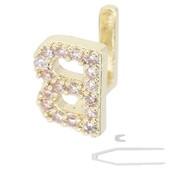 Gold Hip Hop B Letter Teeth Dentures for Party Kit