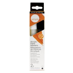 Simply Acrylic Markers Black/White
