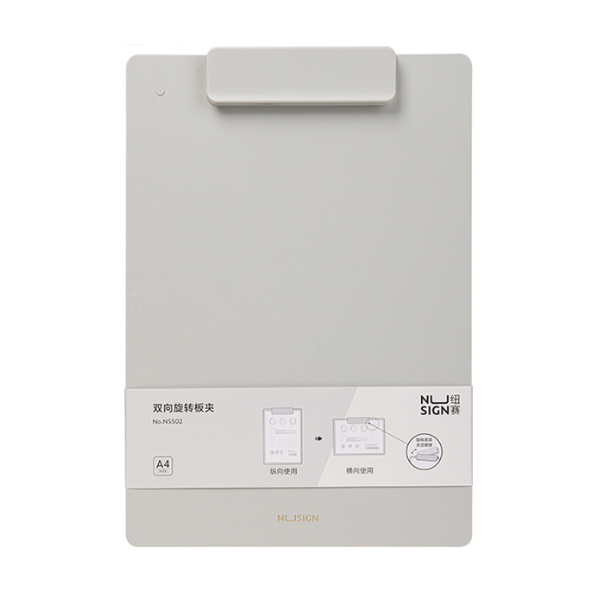 DELI A4 Dual-Swivel Clipboard NUSIGN Grey/Black