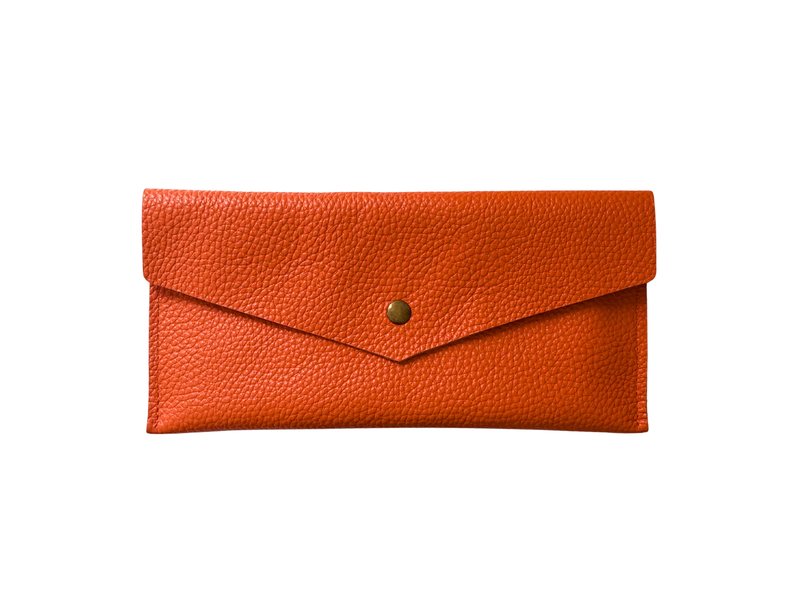Slim Leather Envelope Pouch - Phone, Cash and Essentials Holder