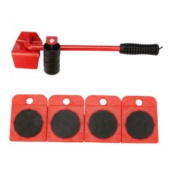 Furniture Lifter &amp; Slides Mover Rollers Set - Red