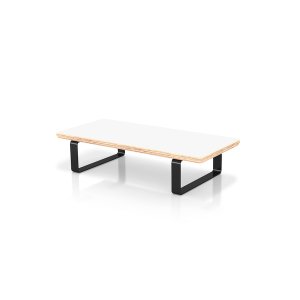 Table Shelf – Ergonomic Single Monitor Riser or Laptop Stand (Matt White)