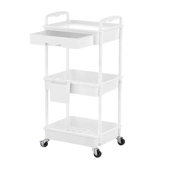 Rolling Makeup Organizer Cart with Drawers and Wheels