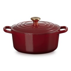 Le Creuset - Signature Round Cast Iron Casserole - Garnet