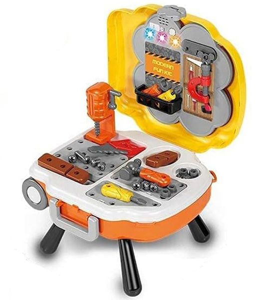 Pretend Engineer Playset Toys for Kids With Music and Light