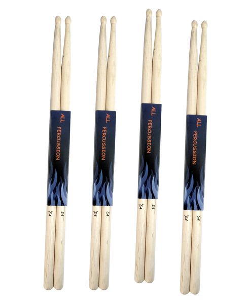Bergen All Percussion D8-WAL5A Drumsticks - 5A Walnut - Pack of 4