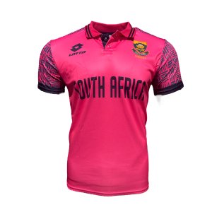 Lotto Proteas ODI Pink Junior Short Sleeve Shirt