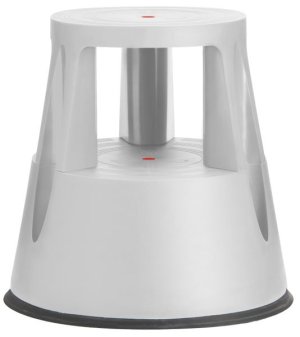 Kick Step Stool Stepper with Spring Loaded Wheels