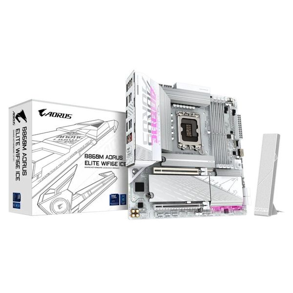 GIGABYTE B860M AORUS ELITE WIFI6E ICE DDR5 LGA1851 socket Motherboard