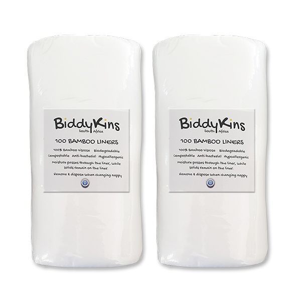 BiddyKins - Bamboo Nappy Liners - 2 Pack