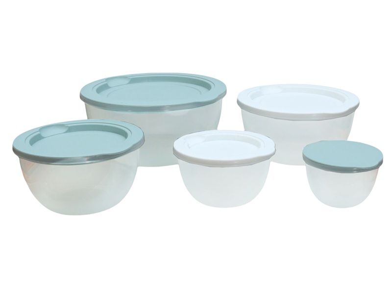 Plastic Mixing Bowls 5 Piece Set