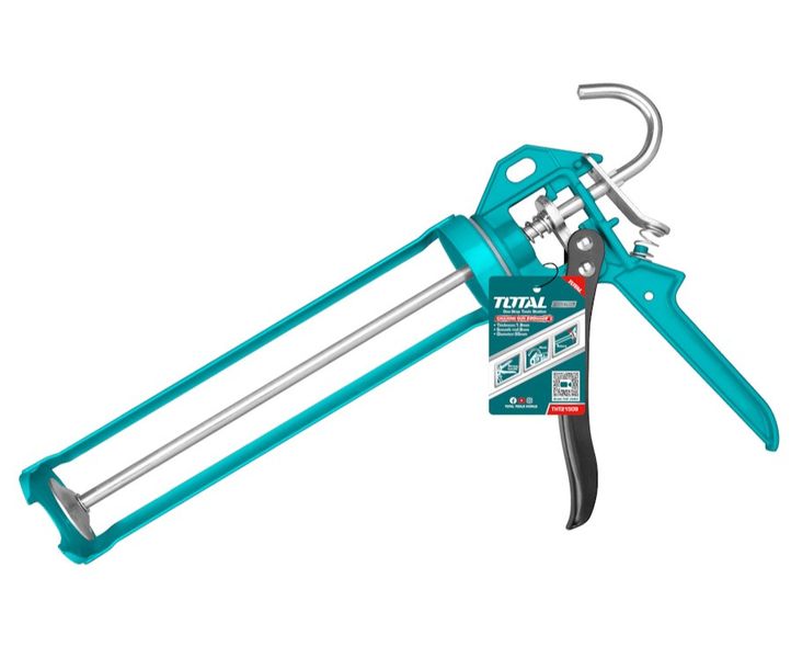 Total Tools Aluminum Caulking Gun 9" with Rotary Function