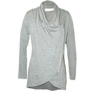 Nucleus Waiting Room Cardigan in Grey Melange