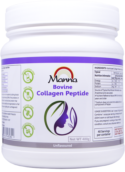 Manna Health Hydrolyzed Collagen Peptide Protein Powder