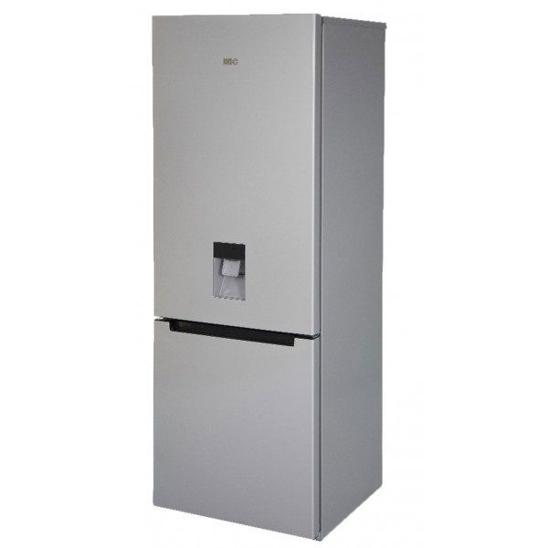 KIC KBF 639 ME + WATER - Fridge Freezer Combo Bottom Mount - Metallic