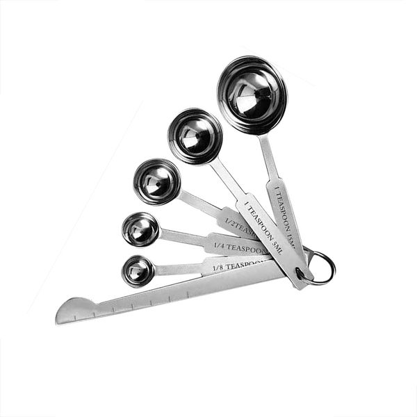 Alanes 6-in-1 Stainless Steel Measuring Spoons Tool Kit For Cooking Kitchen