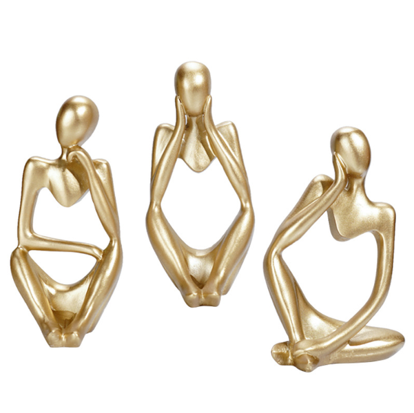 Bltunoed Three Sculptural Ornaments, Suitable For Living Room Furniture
