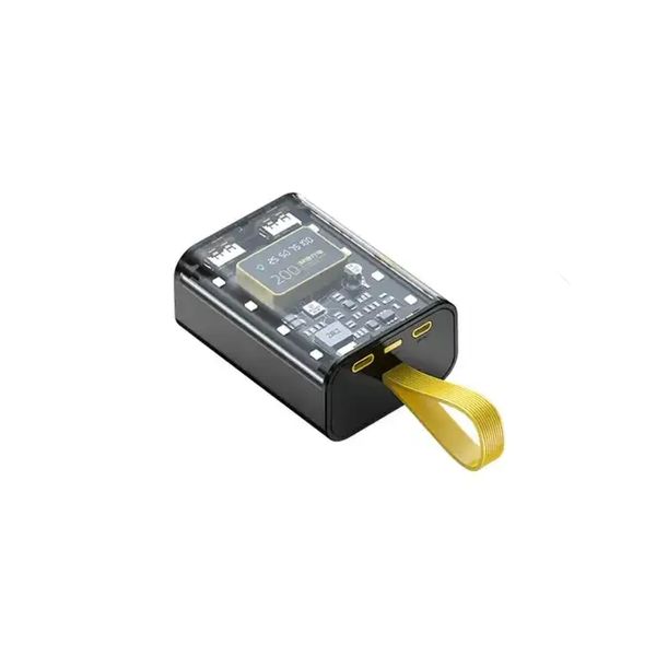 Treqa 10000mAh Transparent Power Bank - Charge on the Go in Style