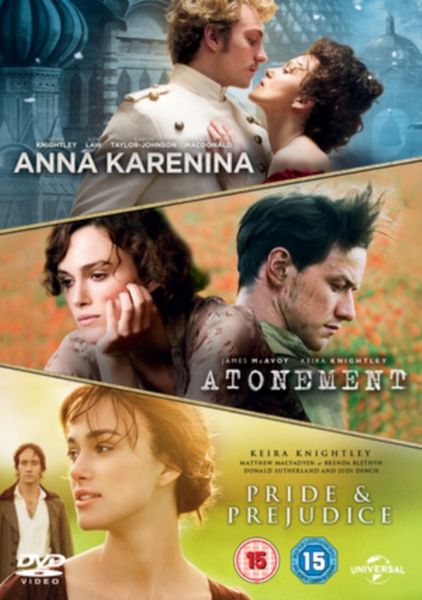 Anna Karenina/Atonement/Pride and Prejudice(DVD)