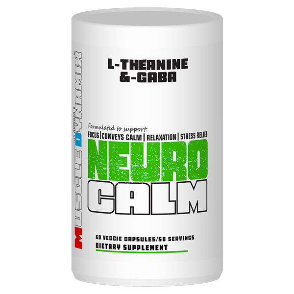 L- Theanine &amp; Gaba Neuro Calm 60 Veggie Capsules 60 Servings