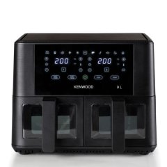 Kenwood - 9L kHealthy Dual Basket Air Fryer with Window- HFG95.000BK