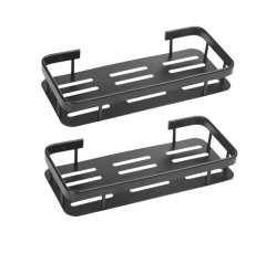 Carbon Black 304 Stainless Steel Storage Caddy - Pack of 2