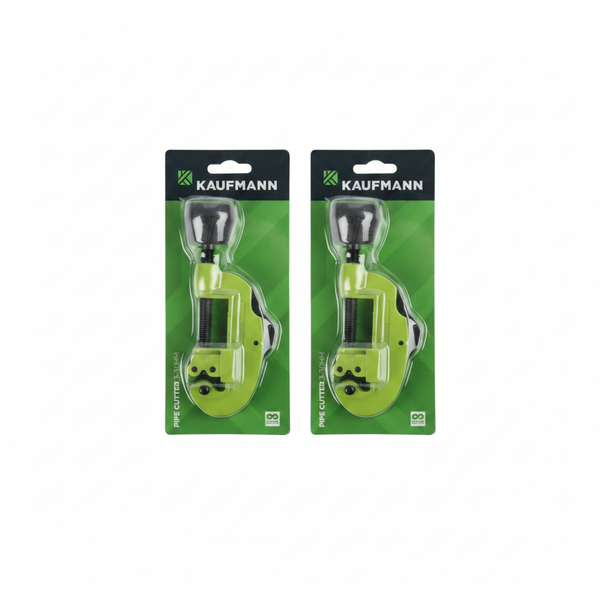 Kaufmann Pipe Cutter 3-30mm with Spare Wheel for Clean Cuts - 2 Pack