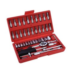 46Pcs Professional Repairing Socket Wrench Tool Set