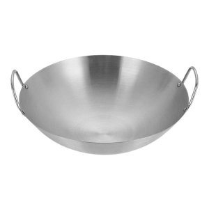 Wok Aluminium with 2 Handles Chinese Style - 36x15 cm