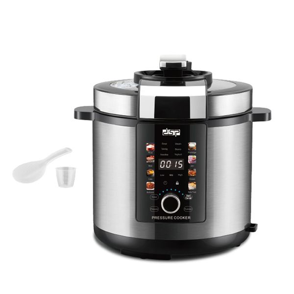 6L Electric Pressure Cooker Large 1000W with Timer &amp; 14 Cooking Modes