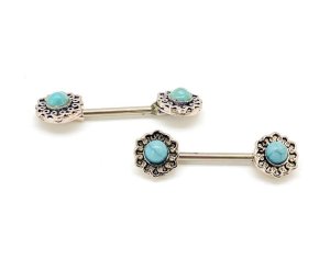 Fabulae Mandala Inspired Nipple Ring Pair, Avrie