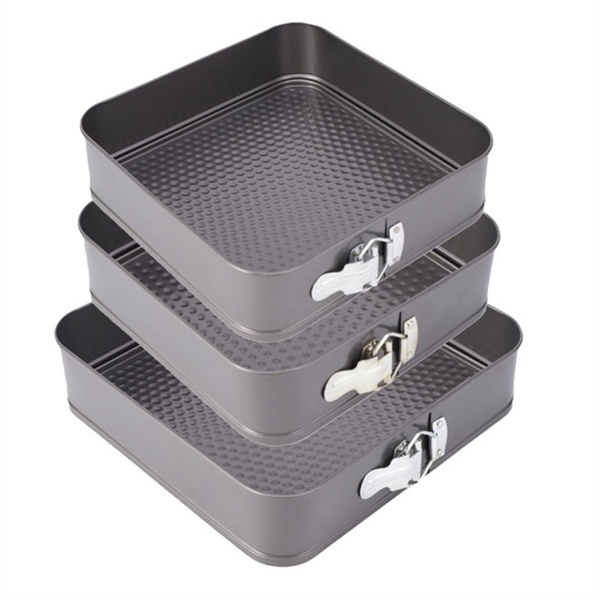Cheesecake Baking Pan Spring Non-Stick Metal Square Baking Mold Spring Pan