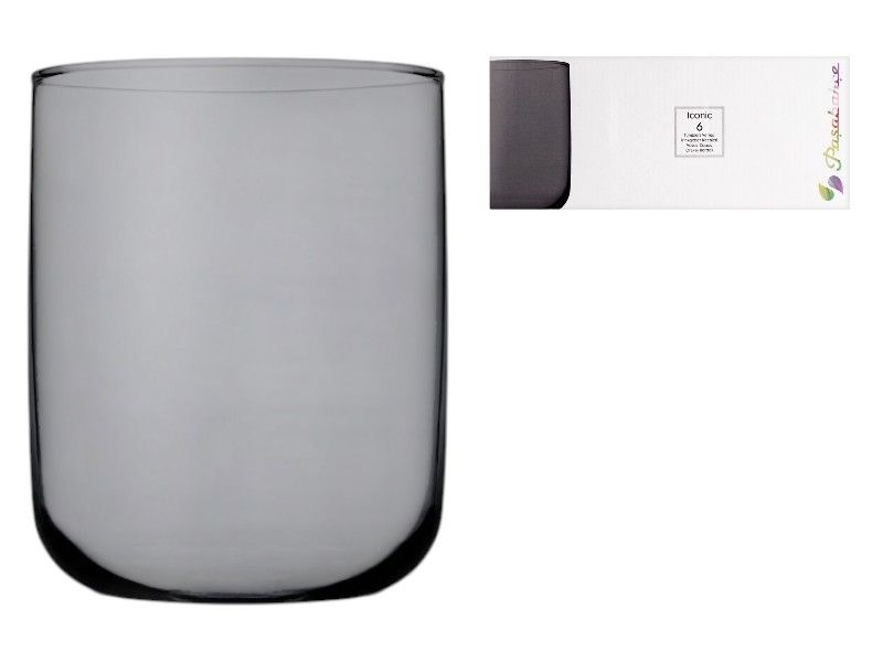 Iconic Tumbler Grey 270ml 6Pc